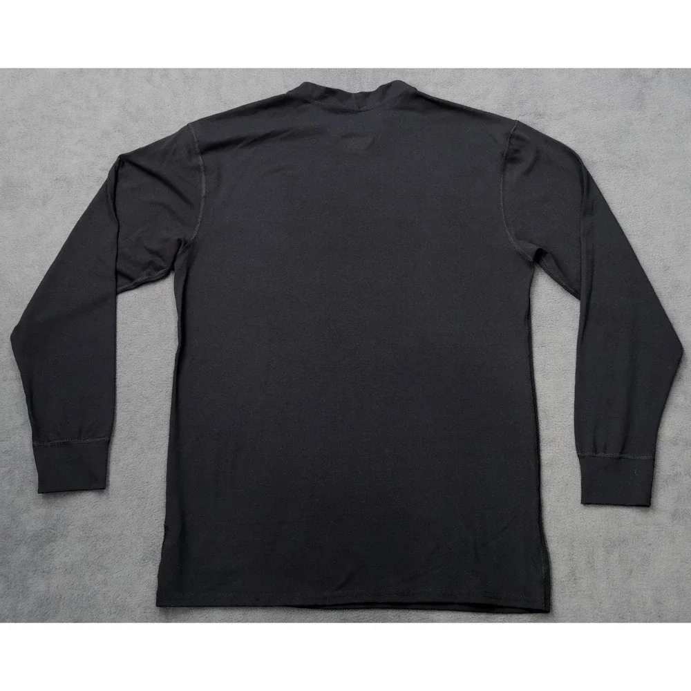 Polarmax Base Layer Top Mens Large Black Excellent Acclimate Dry Long Sleeve